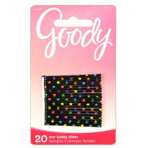 New 3 Packs of Goody Glam Girls Star Bobby Pins Slides Hair Clips